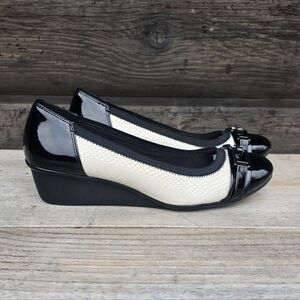 Anne Klein Sport NEW Davniar Classic Minimalist Two-Tone Comfort Wedge 9M